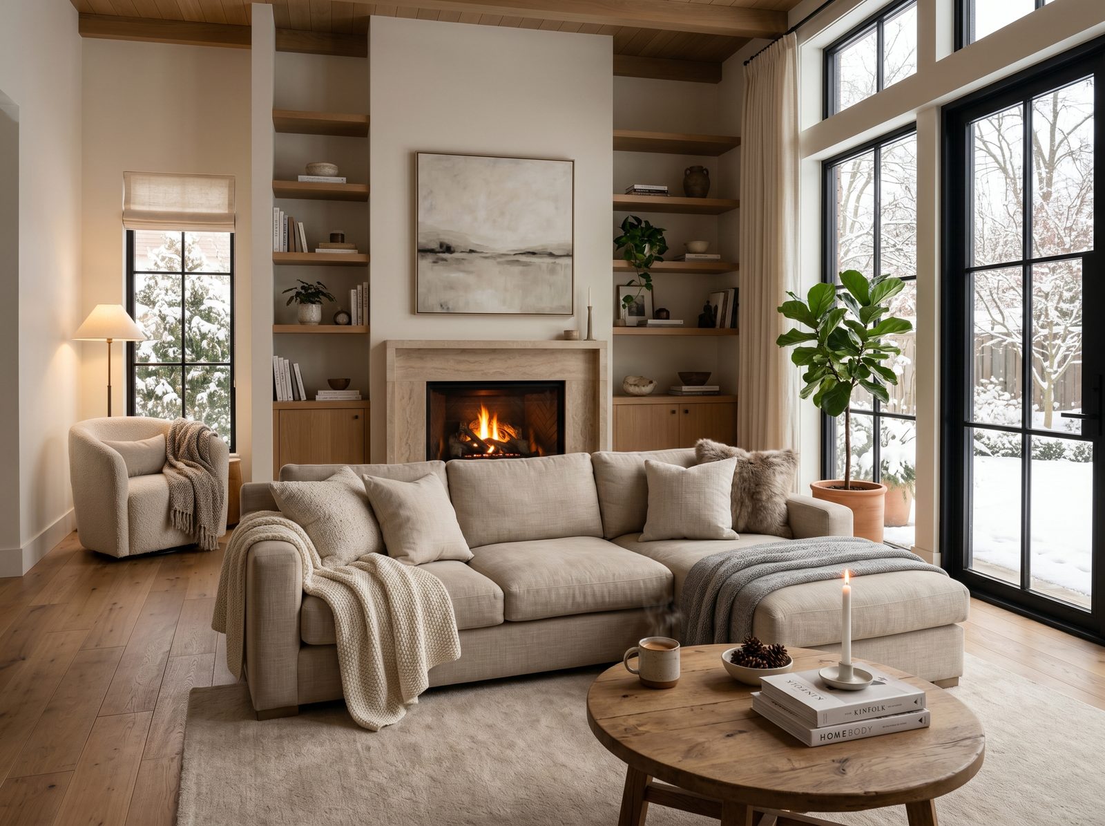 A warm, comfortable home interior